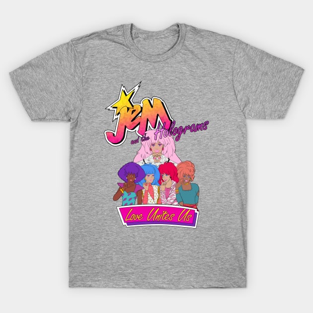 Love Unites Us - Jem by BraePrint T-Shirt by Braeprint